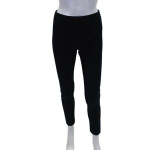 Joseph Womens Striped Print Stretch Skinny Pants Solid Blue Size 38